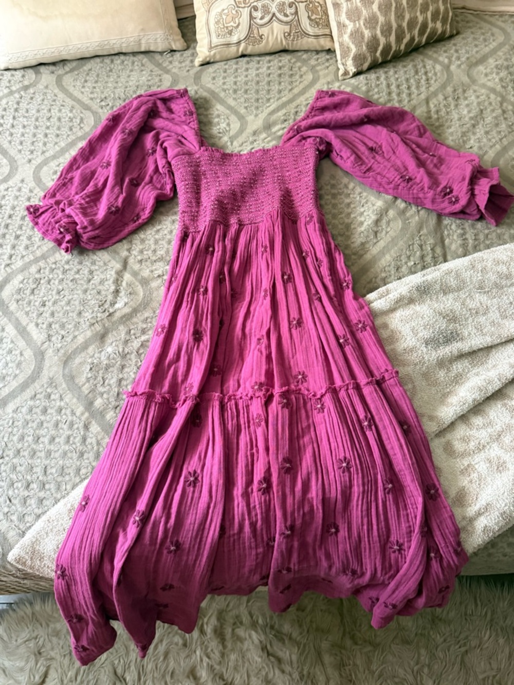 Free People Dahlia Embroidered Maxi Dress - Picture 5 of 6